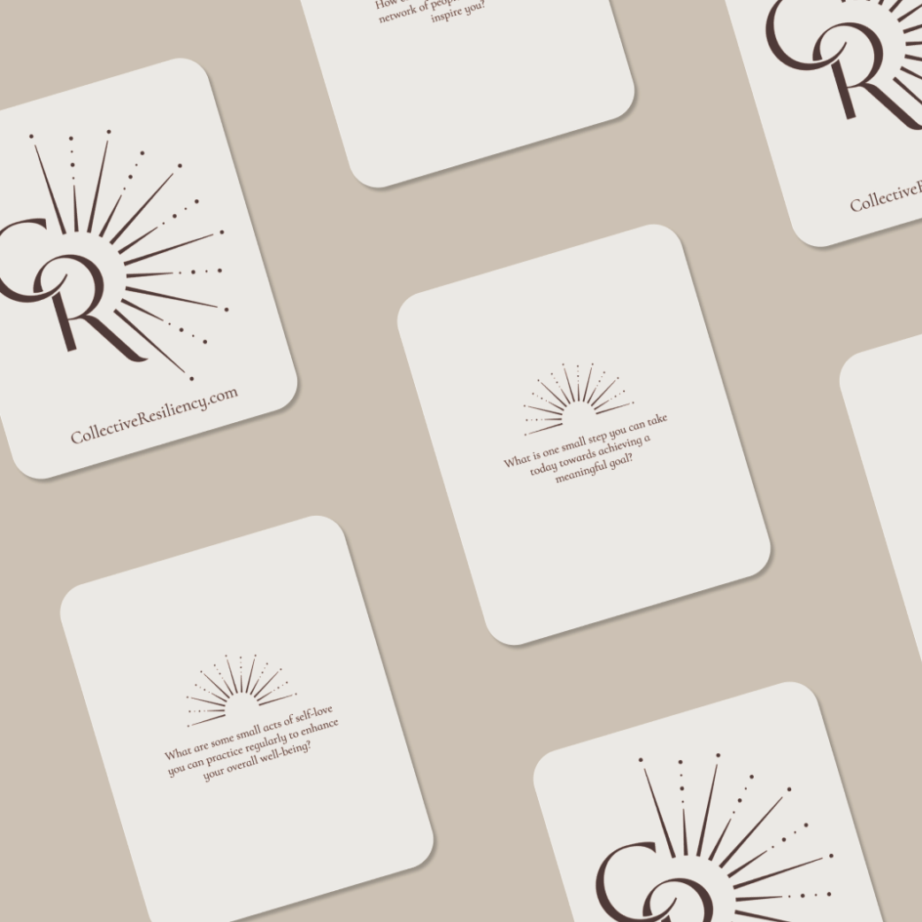 Beautiful spread of strength and wisdom cards showing diverse messages
