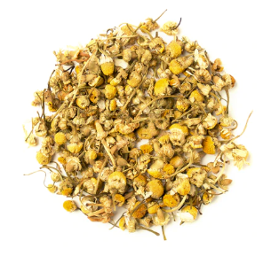 Soothing blend of organic chamomile, lavender, and lemon balm tea leaves