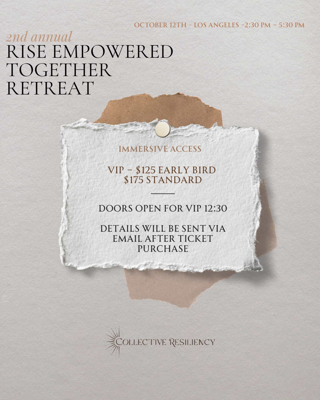 TICKETS - 2nd Annual RISE EMPOWERED TOGETHER