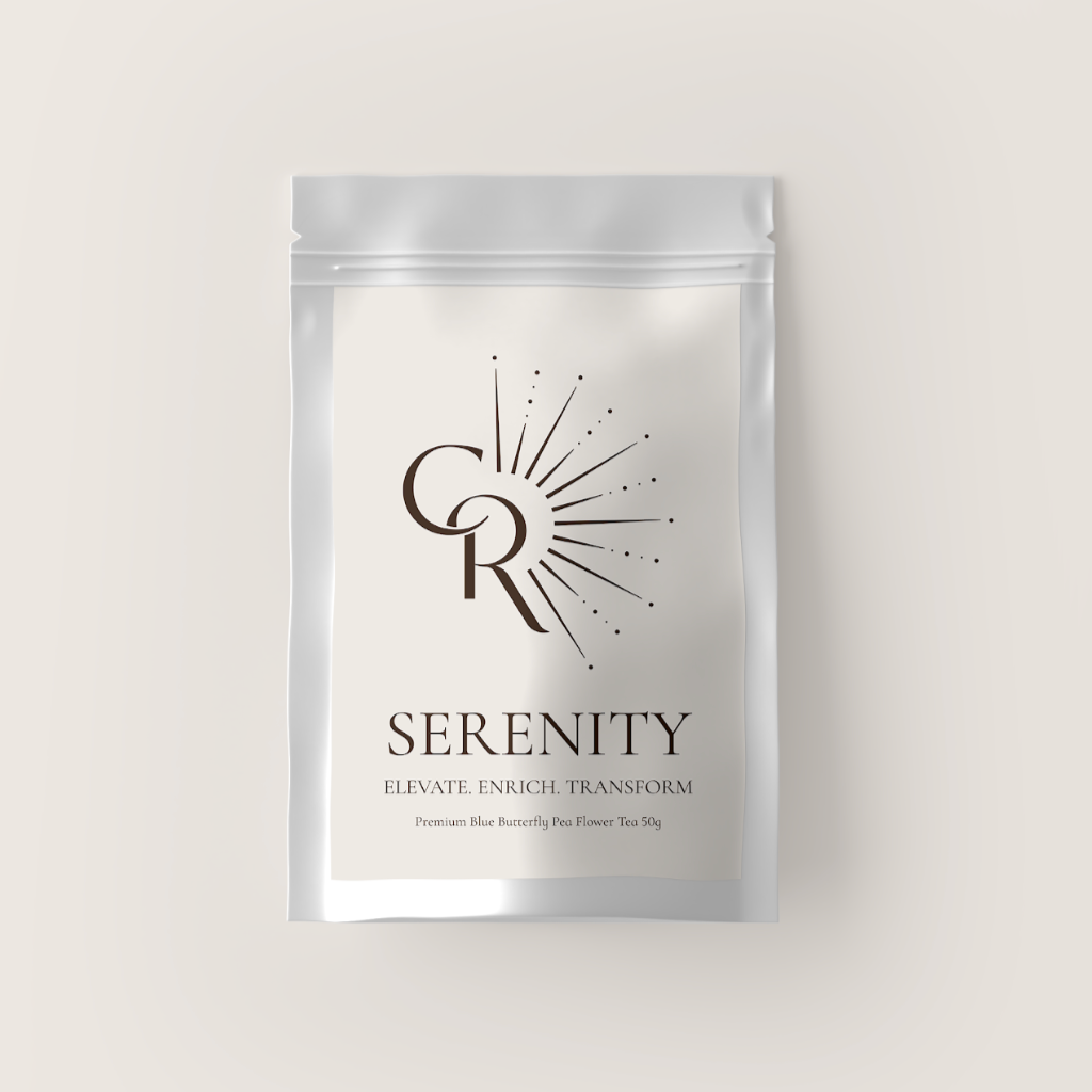 Calming organic botanicals blend in Serenity Loose Leaf Tea
