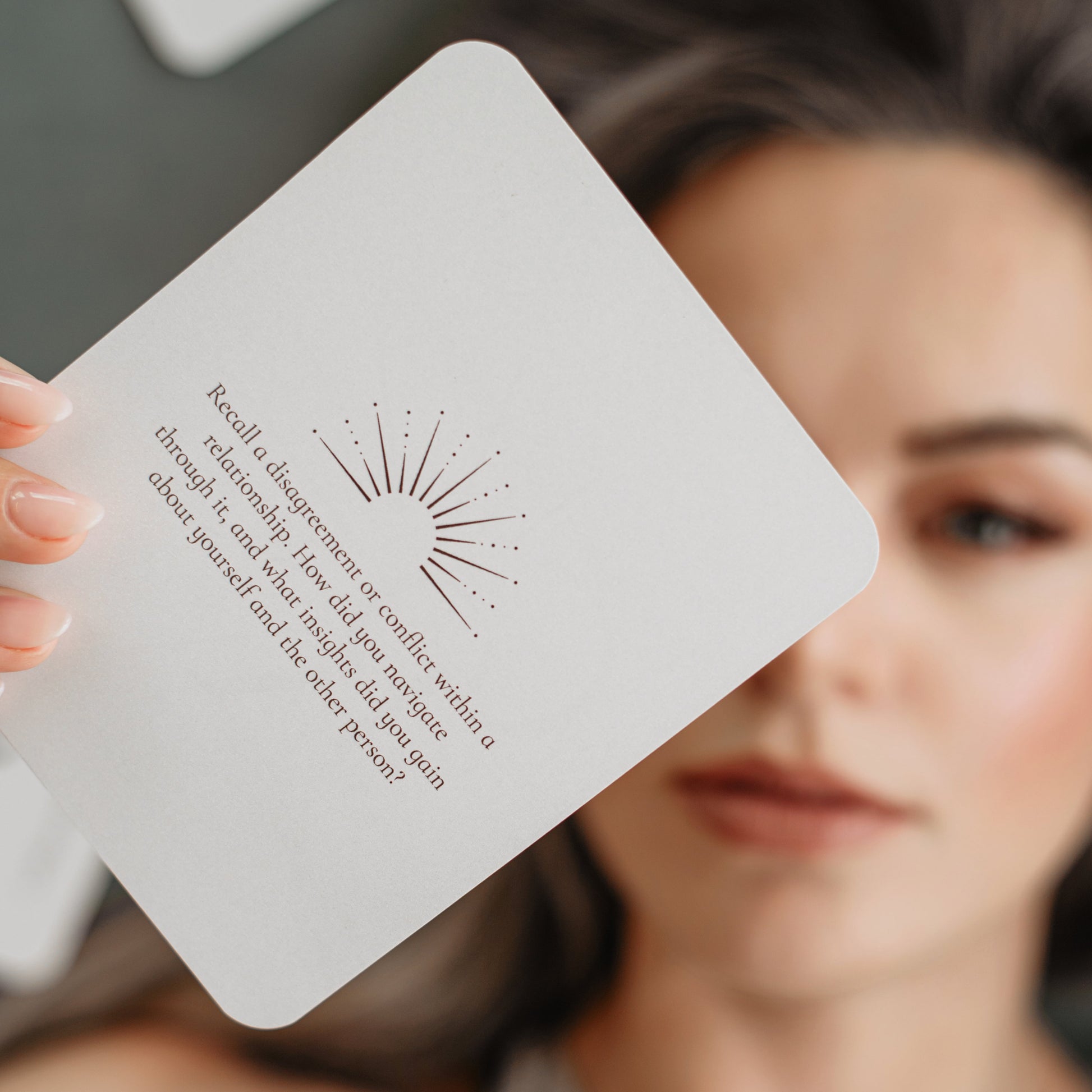 Detailed view of individual strength card showing artistic illustration and wisdom message
