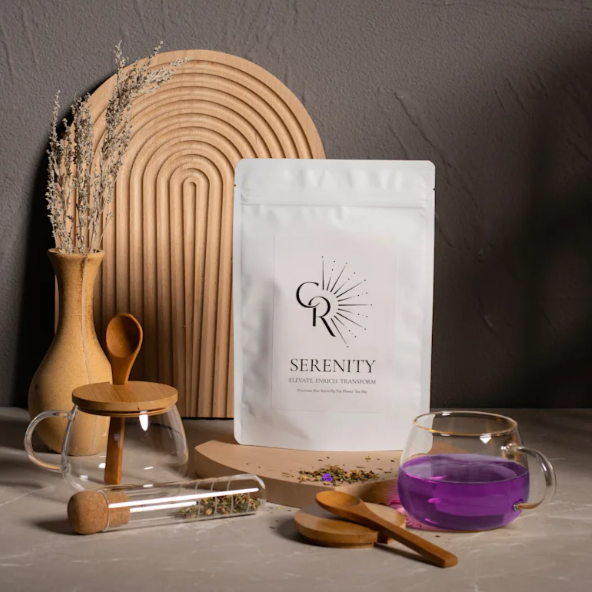 Organic Serenity Loose Leaf Tea for natural peace and emotional harmony
