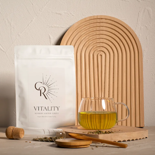 Organic Vitality Loose Leaf Tea with elderflower for natural energy and immunity
